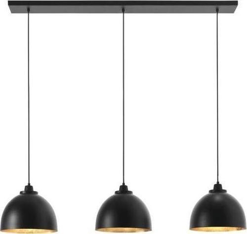 Masa Üstü 3 lü Dekoratif Siyah Retro Metal Sarkıt Avize 100 cm