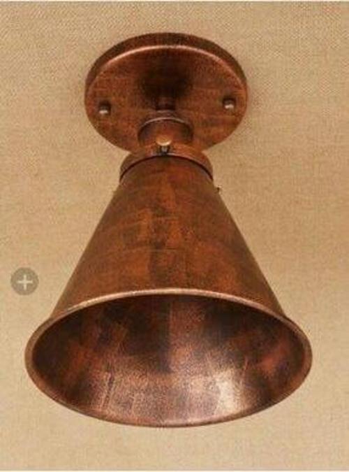 Rys Retro Metal bakır Batinalı Dekoratif Tavan Avize 18 cm 