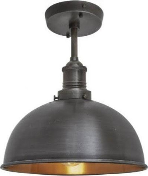 Rys Retro Dekoratif Tavan Plofyoner Siyah Dekoratif Tekli Sarkıt Avize çap:30 cm