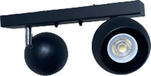 Metal Modern Spor Siyah Mafsallı Led Spot Avize Beyaz Ampullü