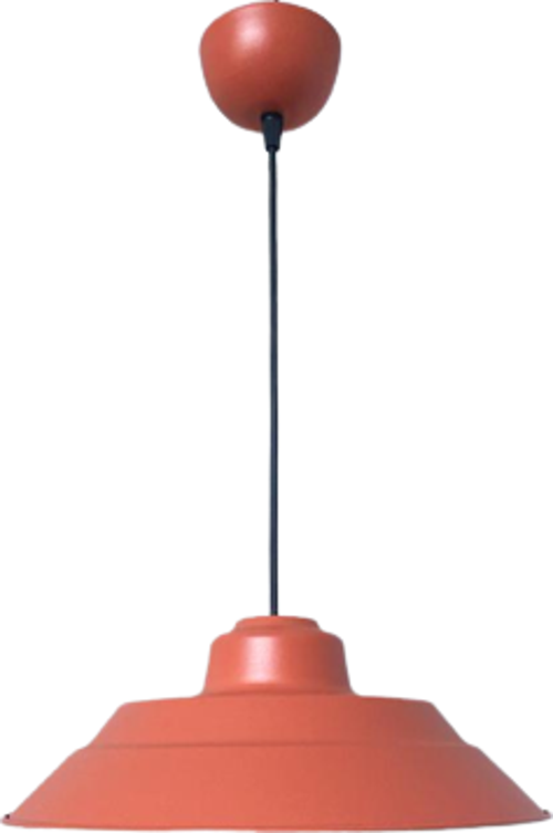 Retro Metal Rustik Dekoratif Nar Çiçeği Tekli Sarkıt Avize çap:29 cm