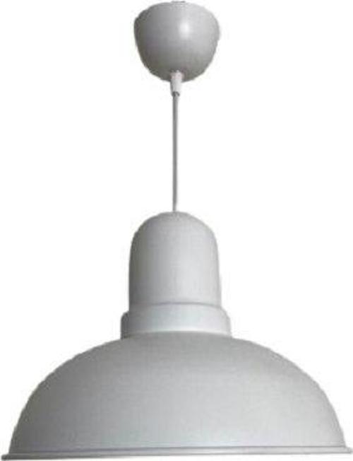 Dylight Retro Dekoratif Tekli Beyaz Rustik Metal Sarkıt Avize 33 Cm