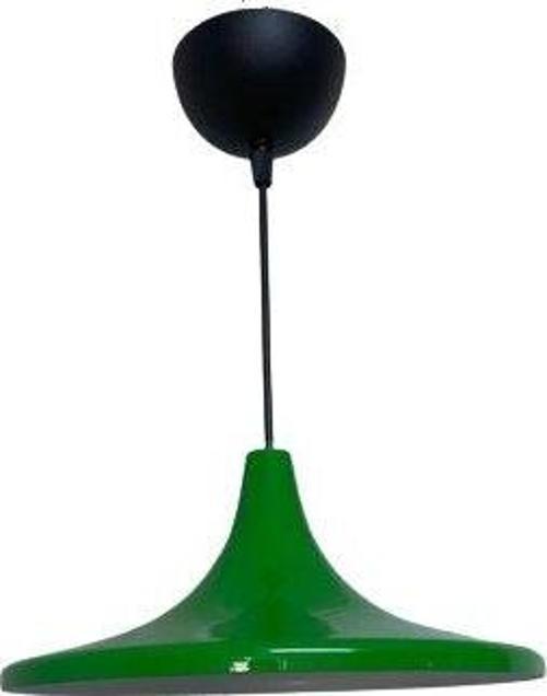 Retro Metal Dekoratif Rustik Yeşil Tekli Sarkıt Avize Çap 27 CM