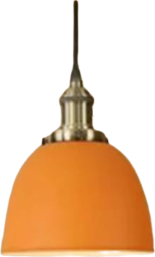 Retro Metal Dekoratif Turuncu Tekli Kafe Mutfak Aydınlatma Avize