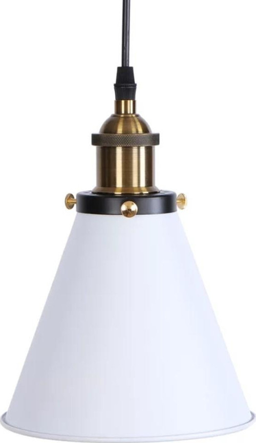 Retro Beyaz Tekli Sarkıt Avize Rustik Avize 18 Cm