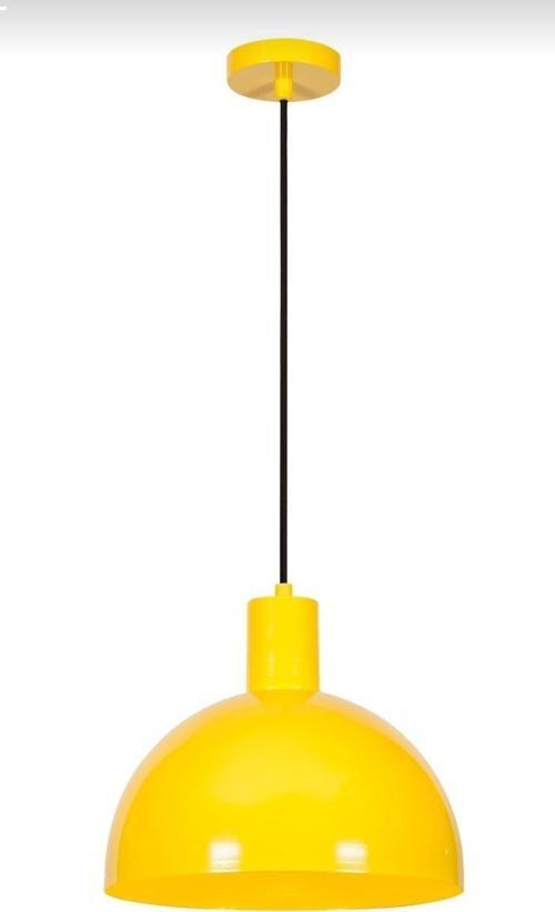 Retro Metal Sarı Dekoratif Kafe Mutfak Sarkıt Avize Çap.30 cm