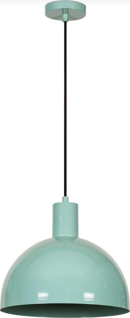Retro Metal Dekoratif Metal Kafe Mutfak Rustik Su Yeşili Sarkıt Avize Çap:30 cm
