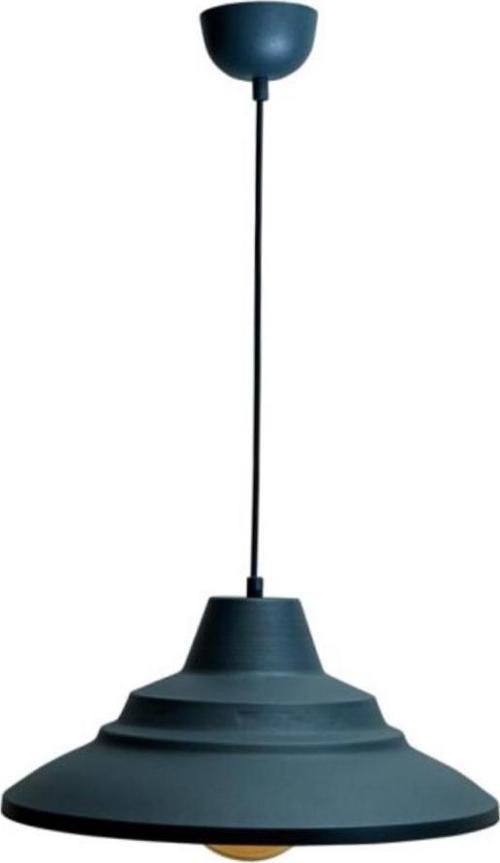 Retro Antrasit Metal Dekoratif Tekli Kafe Mutfak Aydınlatma Avize 45 cm