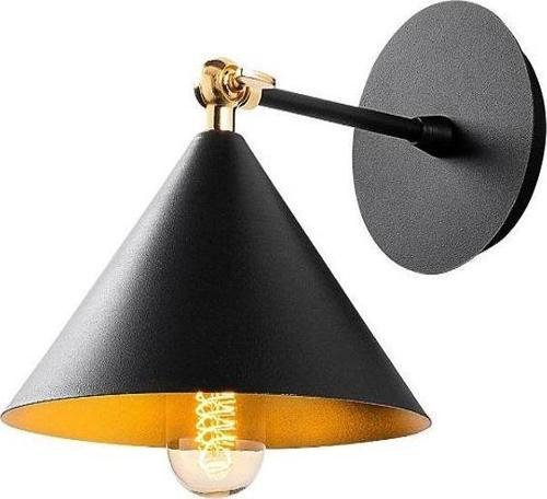 Derin Retro Metal Dekoratif  Rustik Siyah Mafsallı Duvar Aplik