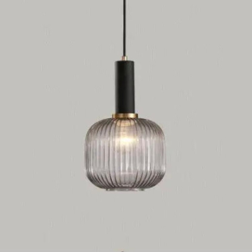 Rustik Dekoratif Metal Modern Eskitme Opal Beyaz Camlı Tekli Avize