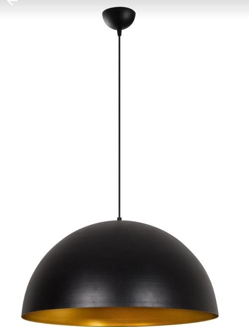 Retro Metal Dekoratif Tekli Siyah içi Gold Tekli Sarkıt Çap:40 cm