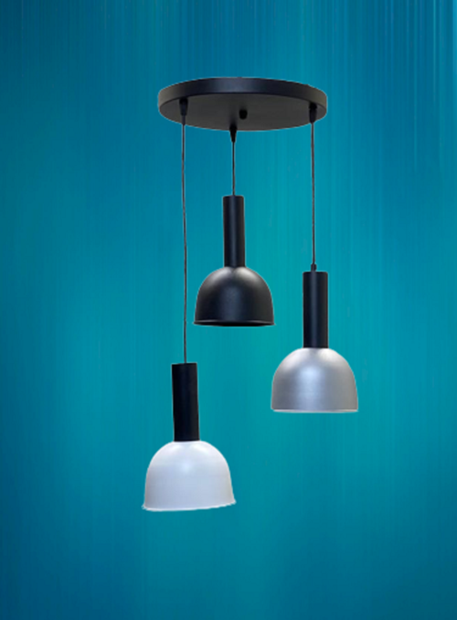 Lizie Retro Metal Dekoratif 3 lü Modern rustik Sarkıt Avize Çap:30 cm