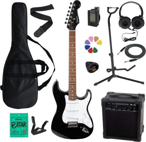 Sss Siyah Elektro Gitar Amfi Kulaklık Full Set