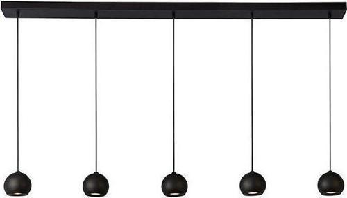Masa Üstü 5 Li Led Avize Siyah Led Spot Bar Ve Tezgah Üstü Led Avize Panasonıc Günışığı Ampullü