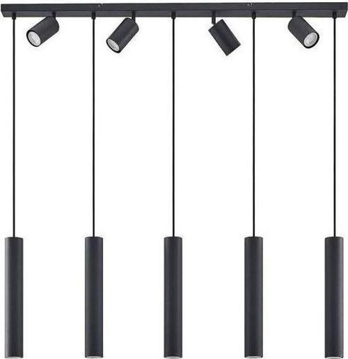 Masa Üstü 9 Lu Led Avize Siyah Led Spot Bar Ve Tezgah Üstü Led Avize Panasonıc Günışığı Ampullü