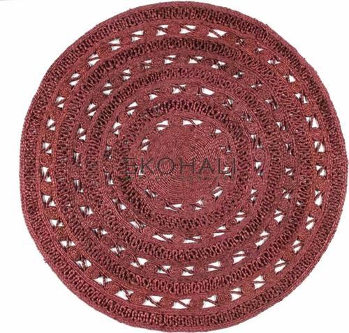 Solo Koleksiyonu Jüt ile üretilen el dokuma sisal kilim CA-106 Rubus