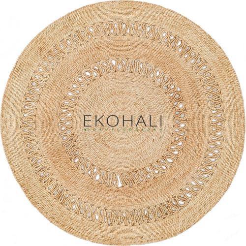 Solo Koleksiyonu Jüt ile üretilen el dokuma sisal kilim CA-112 Natural XW