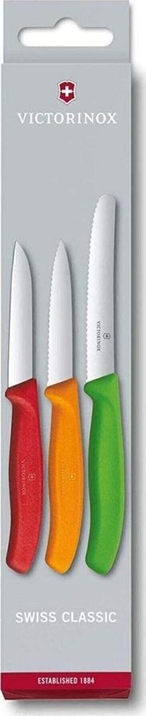 Paslanmaz Çelik Swiss Classic 3lü Bıçak Seti 6.7116.32 (ÖZEL KUTULU SET) Çok Renkli