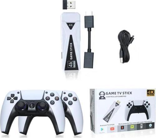 4K Android Tv Stick Ve Retro Game Konsol 10000 Oyunlu 64Gb