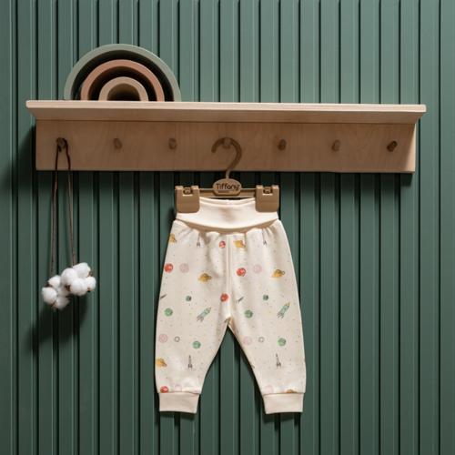 Organic Space Theme Patiksiz Pantolon 44006