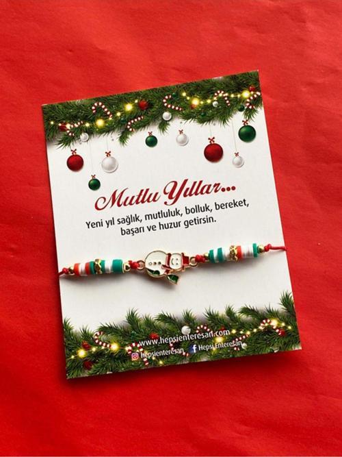 Kardan Adam Figürlü Yılbaşı Bilekliği, Yeni Yıl Hediyesi