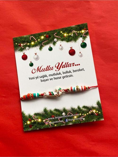 Baston Şekerli Yılbaşı Bilekliği, Yeni Yıl Hediyesi