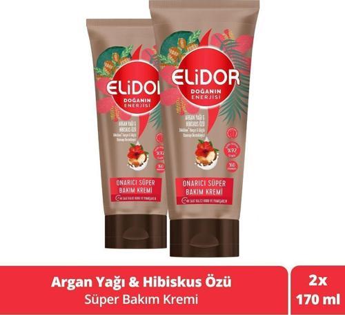 Doğanın Enerjisi Onarıcı Süper Saç Bakım Kremi Argan Yağı Hibiskus Özü 170 Ml X2