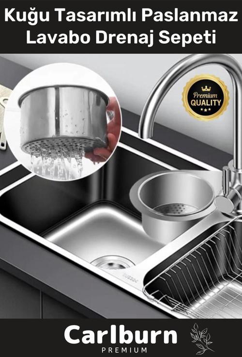 Özel Üretim Kuğu Tasarımlı Paslanmaz Çelik Korozyona Tıkanmaya Asılabilen Etkili Lavabo Drenaj Sepet