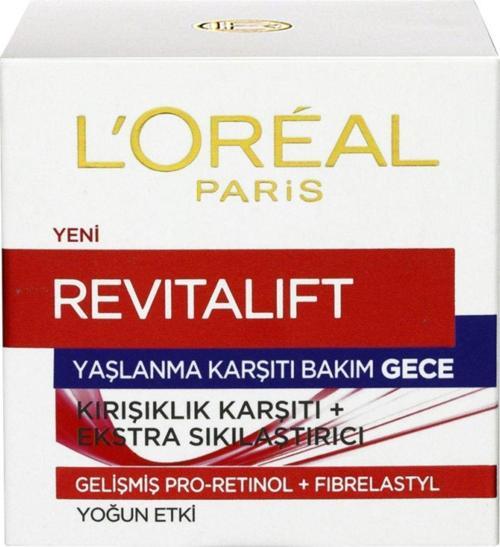 L'Oreal Paris Revitalift Yaşlanma Karşıtı Gece Bakım Kremi 50Ml 3600523303526