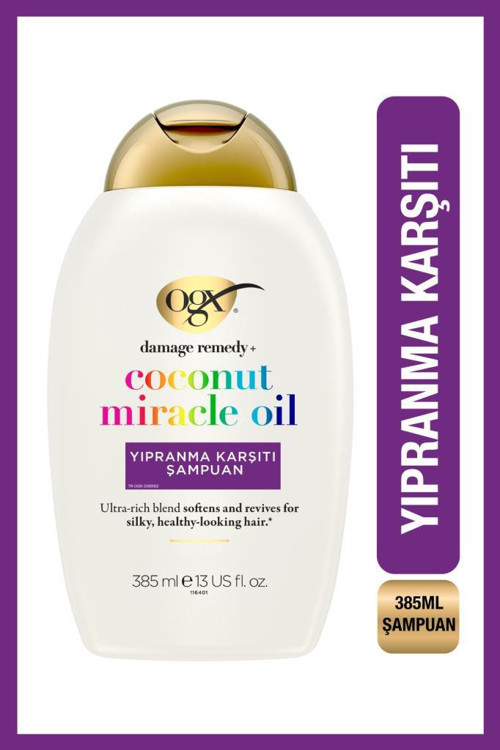 Yipranma Karşiti Coconut Miracle Oil Sülfatsız Şampuan 385 Ml
