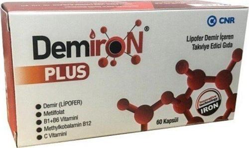 Microenkapsüle Demir Folik Asit B12 D3 Vitamini (60 Kapsül)