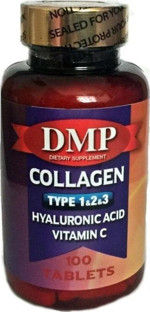 Dmp Collagen Tip 1,2,3 Hyaluronic Acid Vitamin C 100 Tablets