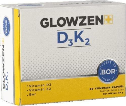 Glowzen+ D3 K2 Bor 60 Kapsül