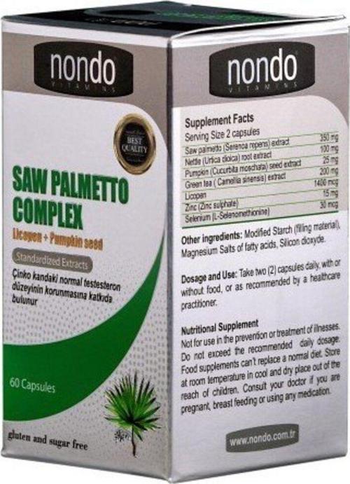 Nondo Saw Palmetto Complex 60 Kapsül