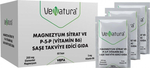 Venatura Magnezyum Sitrat P5P 60 Saşe