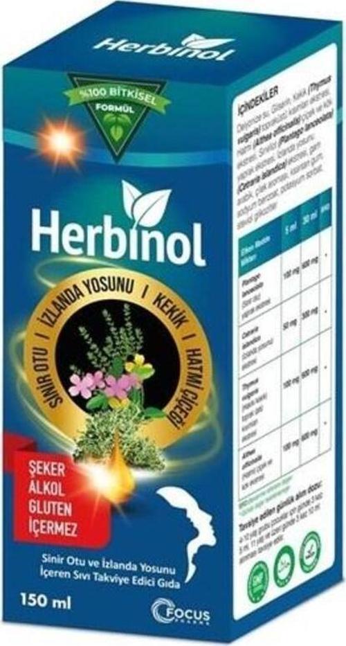 Sinirliot Ve Izlanda Yosunu Şurup 150Ml