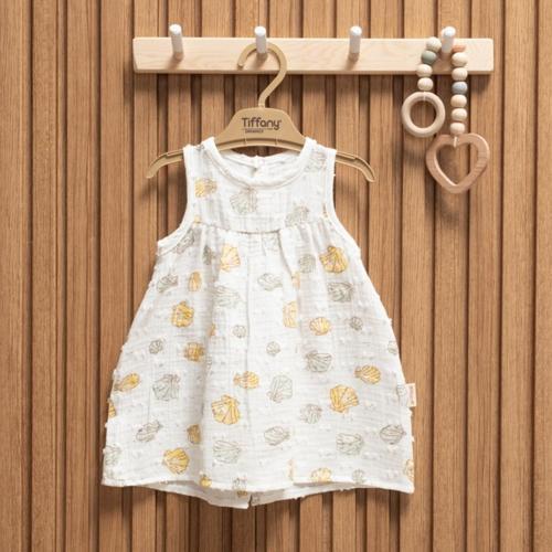 Müslin Sea Shell Theme Atlet Elbise 62086