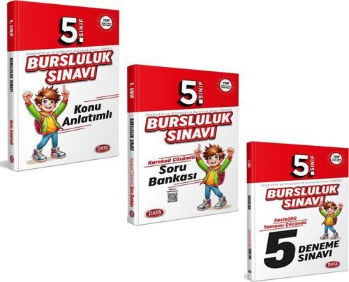Data Yayınları 2025 5.Sınıf Bursluluk Konu Soru ve Deneme Seti 3 Kitap