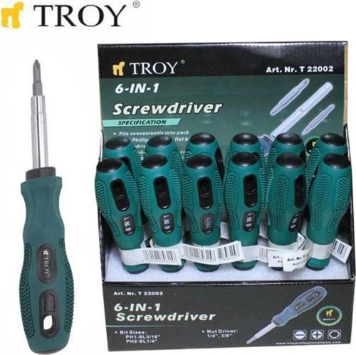 T22002 Tornavida Değişebilir Uçlu 6 Parça
