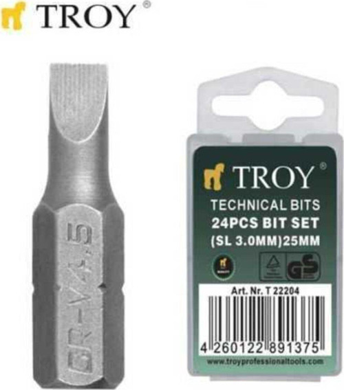 22207 Bits Uç Seti (Düz 5, 0X25 mm, 24 Adet)