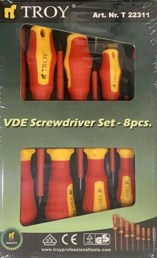 22311 Vde Izoleli Tornavida Seti, 8 Parça