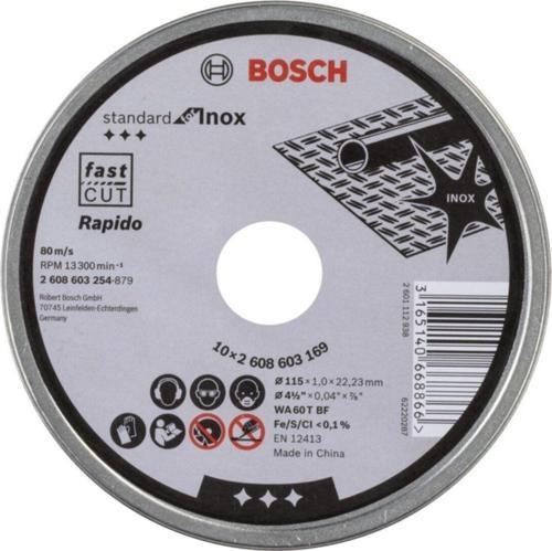 Inox 115X1.0 mm Düz Kesici 10 Adet