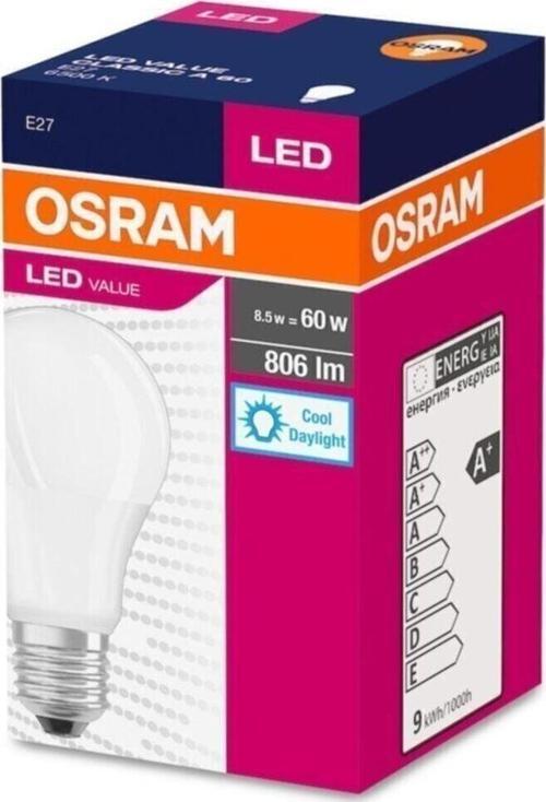 LED Value Ampul Beyaz Işık 8.5 W 60WATT