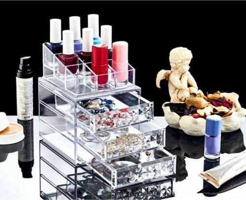 3 Çekmeceli Diamond Makyaj Düzenleyici Set Organizer