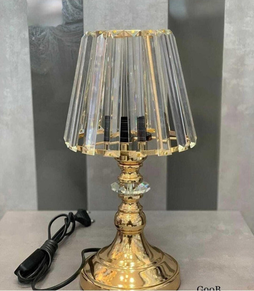 Decovien Kristal Taşlı Abajur 35Cm