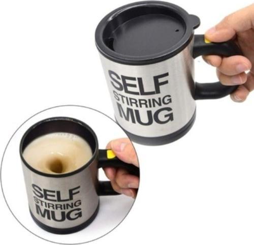 Eflatun Shops Kendi Kendini Karıştıran Self Stirring Mug Termos Kupa Bardak