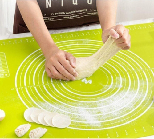 Luckyhomes Silikon Hamur Açma Matı Ölçülü Çok Amaçlı Slikon Mat 40X50