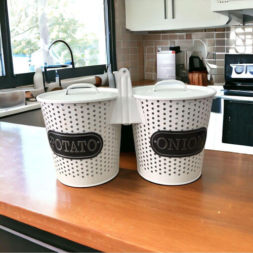 Luckyhomes Galvaniz Ahşap Saplı Patates Soğanlık
