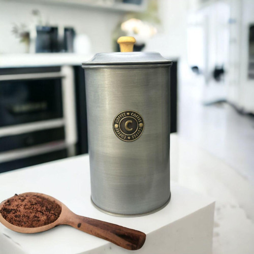 Luckyhomes Metal Coffe Storage Saklama Kabı Antrasit