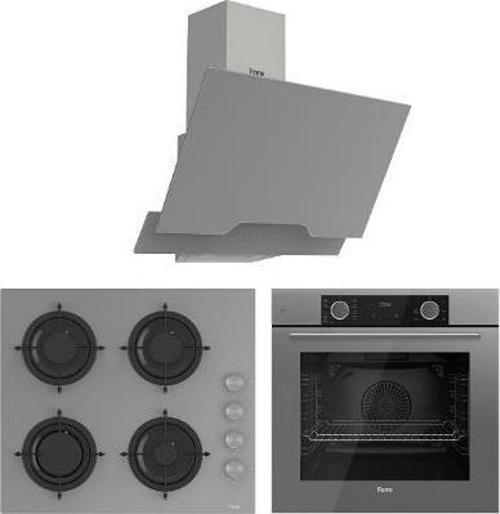 Fryart Cs Serisi Gri Cam Ankastre Set d065 + Cs208 + Xe63cpr